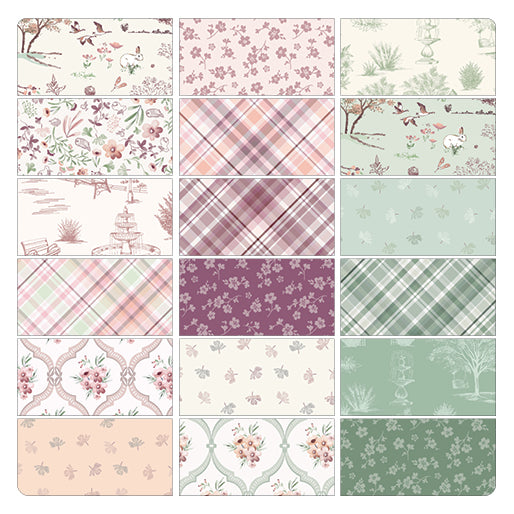 Charm Pack 5x5 Squares - Benartex Sweet Meadow - 40 5" Squares