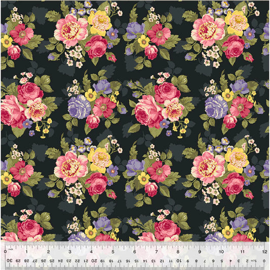 (2 yd) Windham Fabrics Jolene 53877-1 Romantic Bouquet