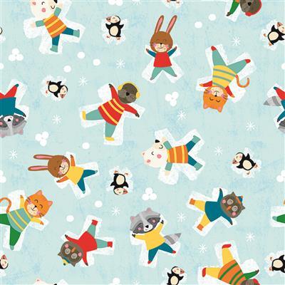 Clothworks "Snow Fun" Half-yard Bundle - 10 Fabrics, 5 Total Yards