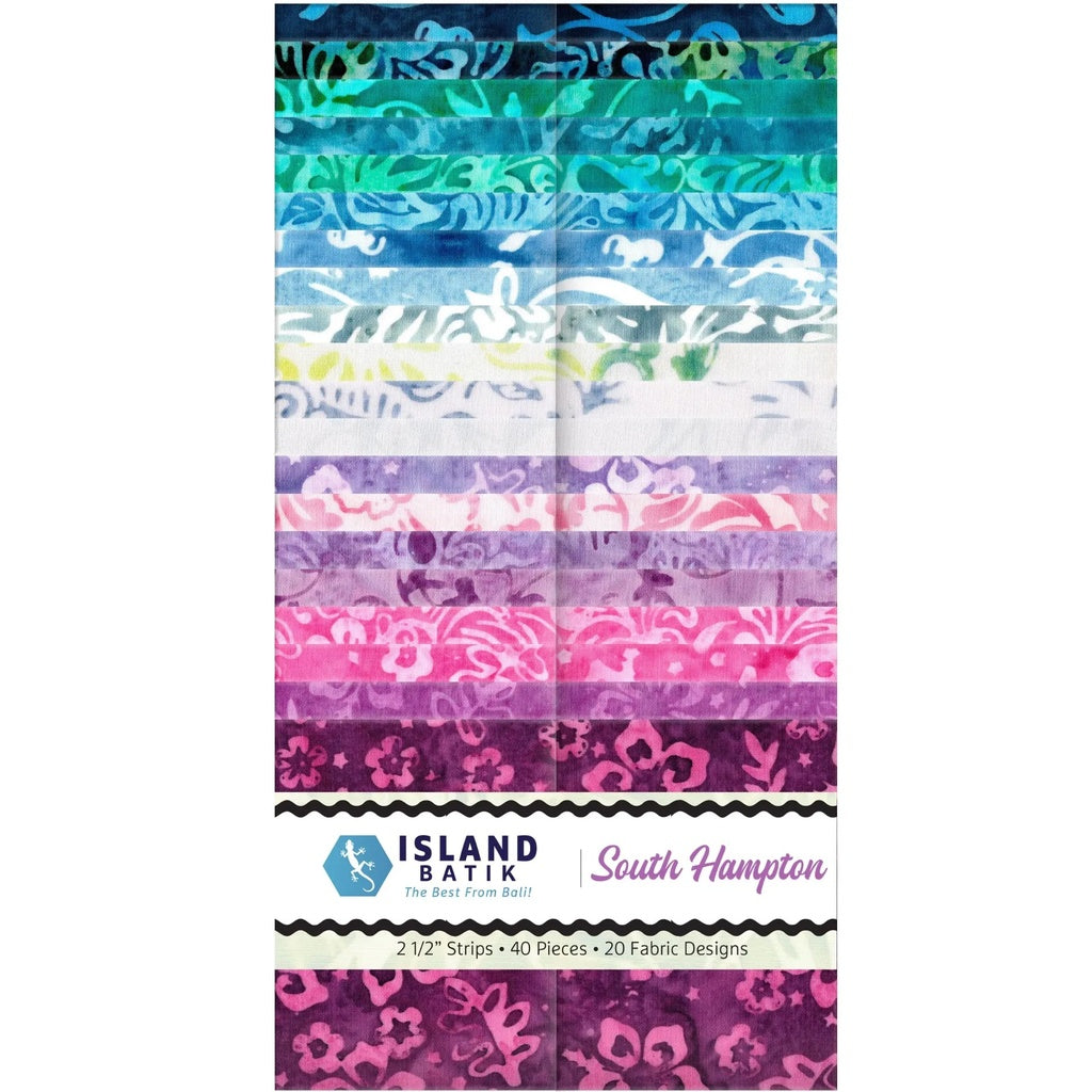 Island Batik - South Hampton - 20 Fabrics, 40 Total Strips