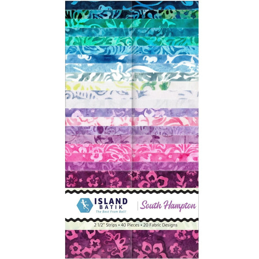 Island Batik - South Hampton - 20 Fabrics, 40 Total Strips