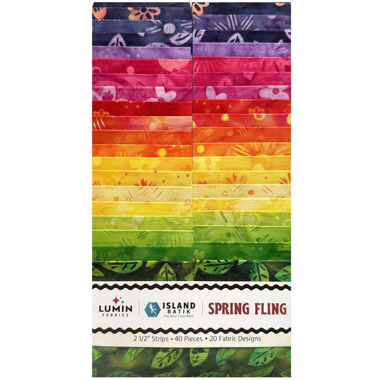 Island Batik - Spring Fling - 20 Fabrics, 40 Total Strips
