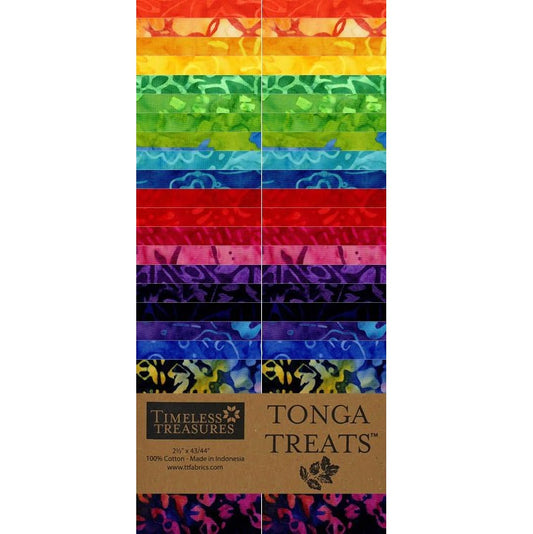Timeless Treasures Tonga Batiks - Fandango - 40 2.5" Strip Pack