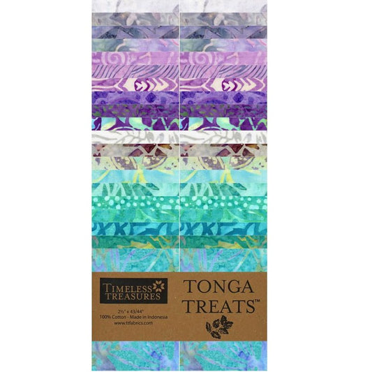 Timeless Treasures Tonga Batiks - Mermaid - 40 2.5" Strip Pack