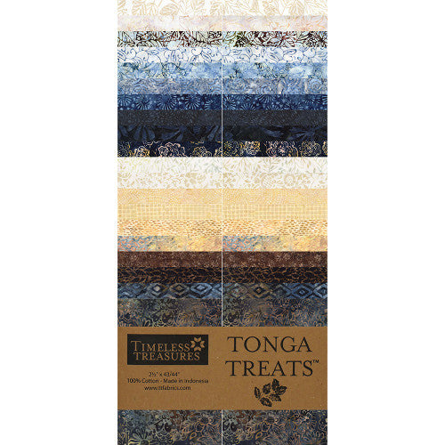 Timeless Treasures Tonga Batiks - Luna - 40 2.5" Strip Pack