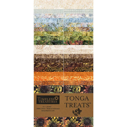 Timeless Treasures Tonga Batiks - Hayride - 40 2.5" Strip Pack