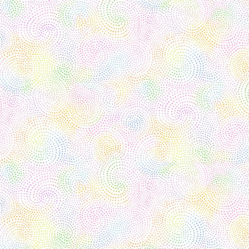 Timeless Treasures - Twirl Rainbow - 40 2.5" Strips/Jelly Roll