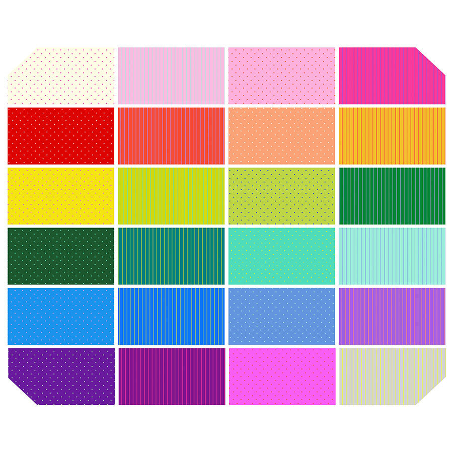 Free Spirit - Tula Pink - Tiny Coordinates - 40 Strip Design Roll ...