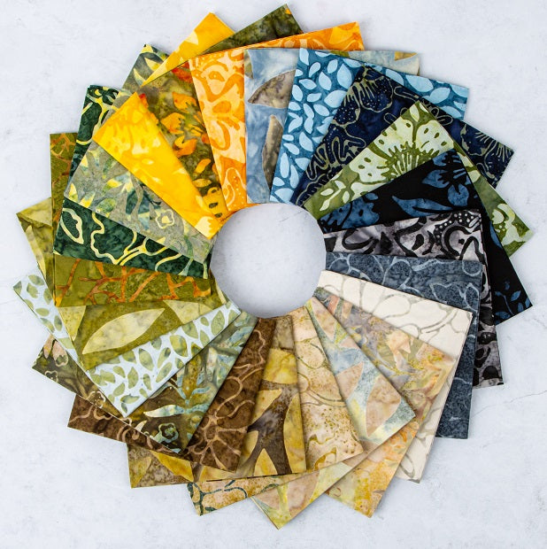 Riley Blake Tradewinds Expressions Batiks - 40 Strip Rolie Polie