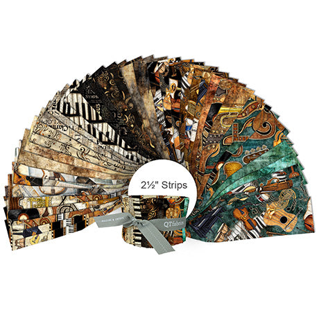Quilting Treasures QT Fabrics - Vivace by Dan Morris - 40 Strip Jelly Roll