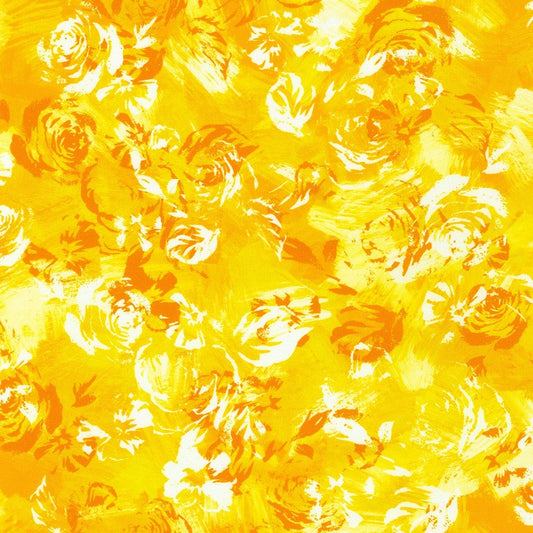 (4 yd) Robert Kaufman Color Wheel Sunshine WELD-21615-130