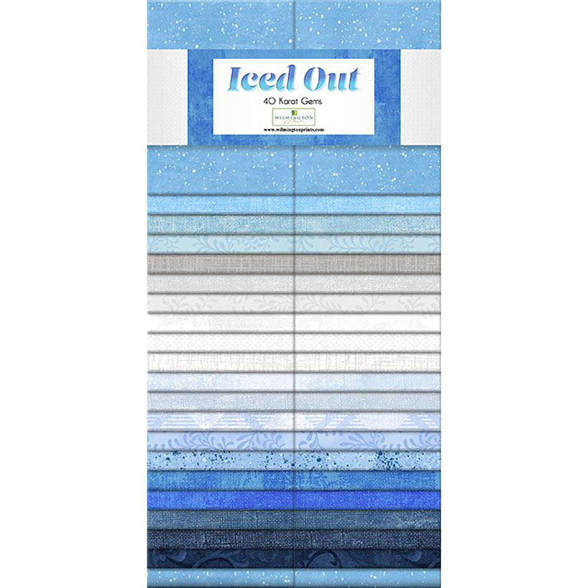 Wilmington Prints 40 Karat Gems - Iced Out - 40 Strips