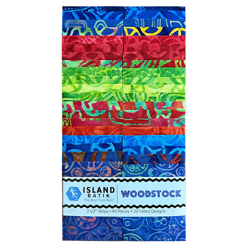 Island Batik - Woodstock - 20 Fabrics, 40 Total Strips