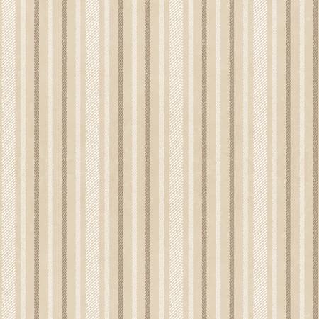 (4 yd) Clothworks En Bleu 4034-12 Khaki Stripes