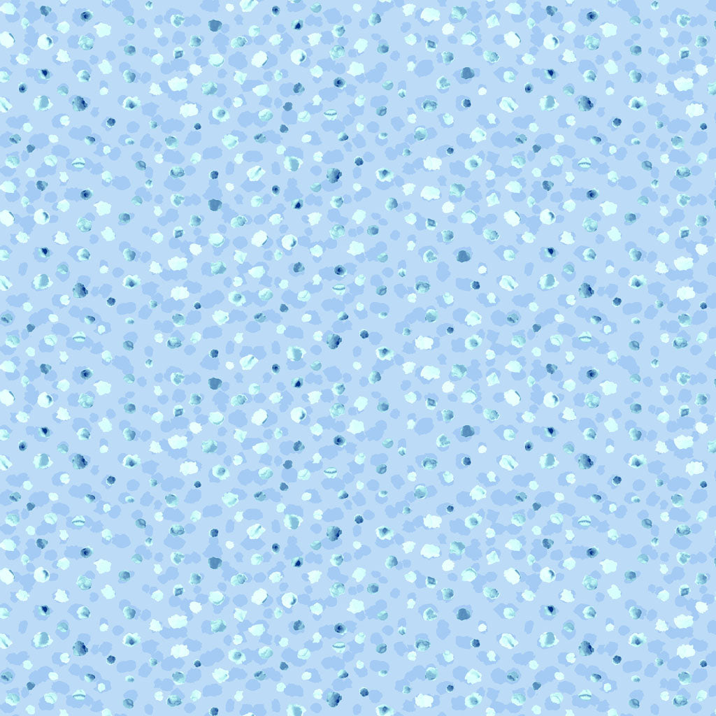 (5 yd) Clothworks What Friends Are For Y4273-90 Blue Spots