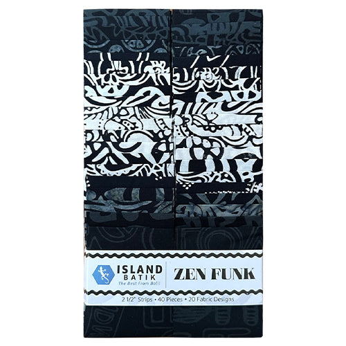 Island Batik - Zen Funk - 20 Fabrics, 40 Total Strips