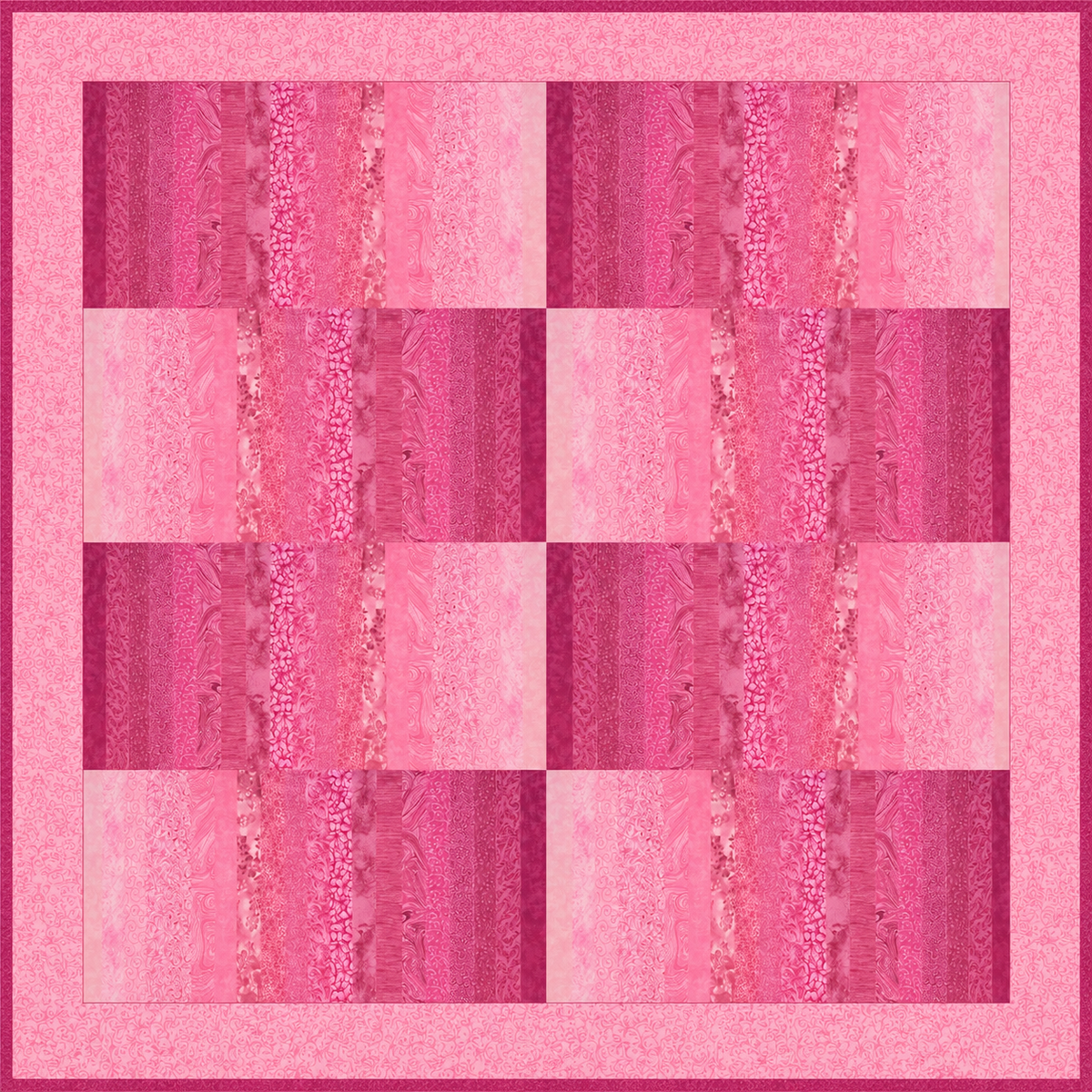 June Doe Fabric Collections - Rose Petals - 40-Strip Pack