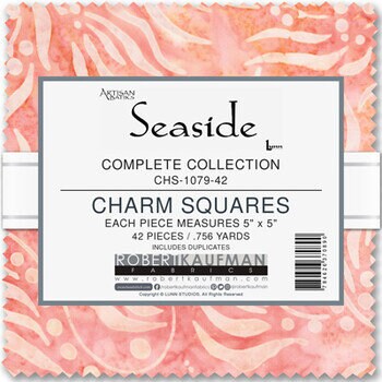 Charm Pack 5x5 Squares - Robert Kaufman Artisan Batik "Seaside" - 40 5" Squares