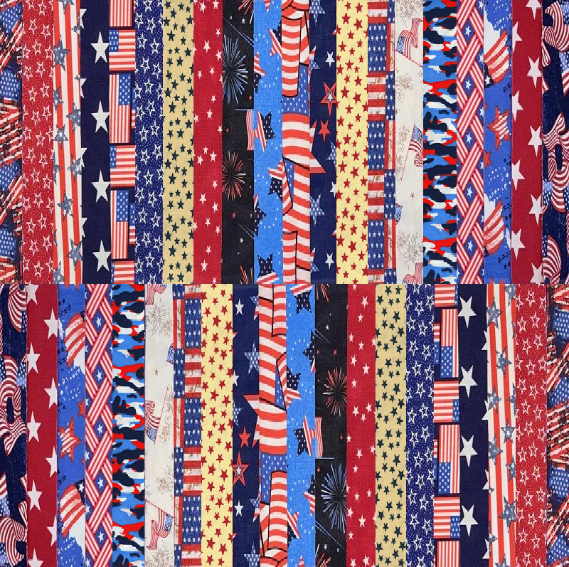 June Doe Fabric Collections - Americana - 40-Strip Pack