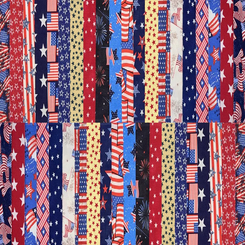 June Doe Fabric Collections - Americana - 40-Strip Pack