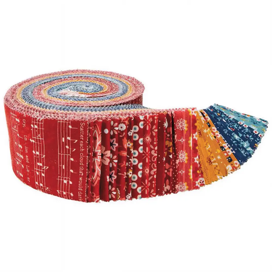 Riley Blake Americana - 40 Strip Rolie Polie