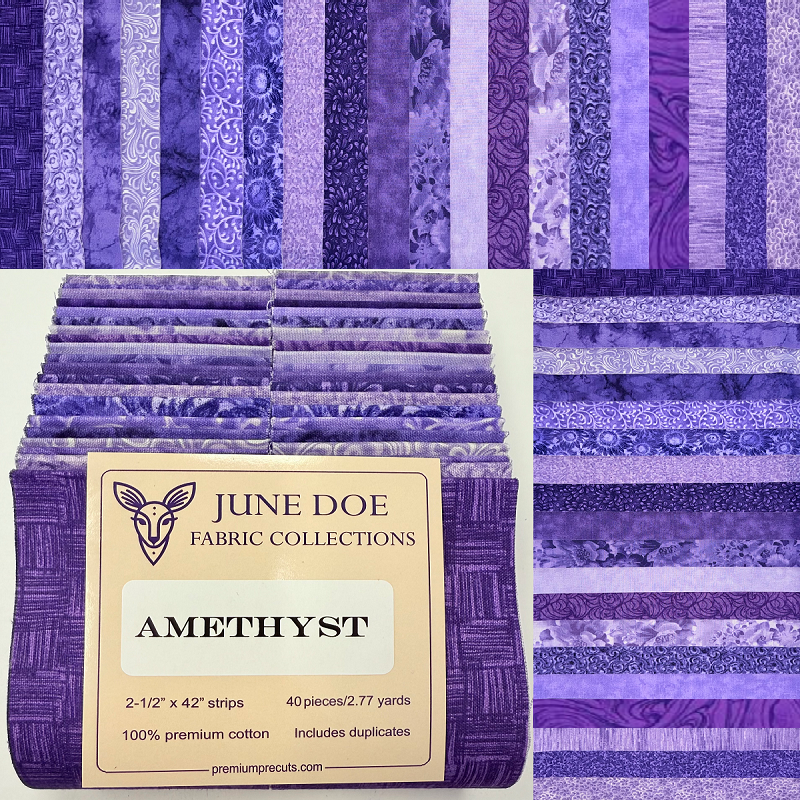 June Doe Fabric Collections - Amethyst - 40-Strip Pack