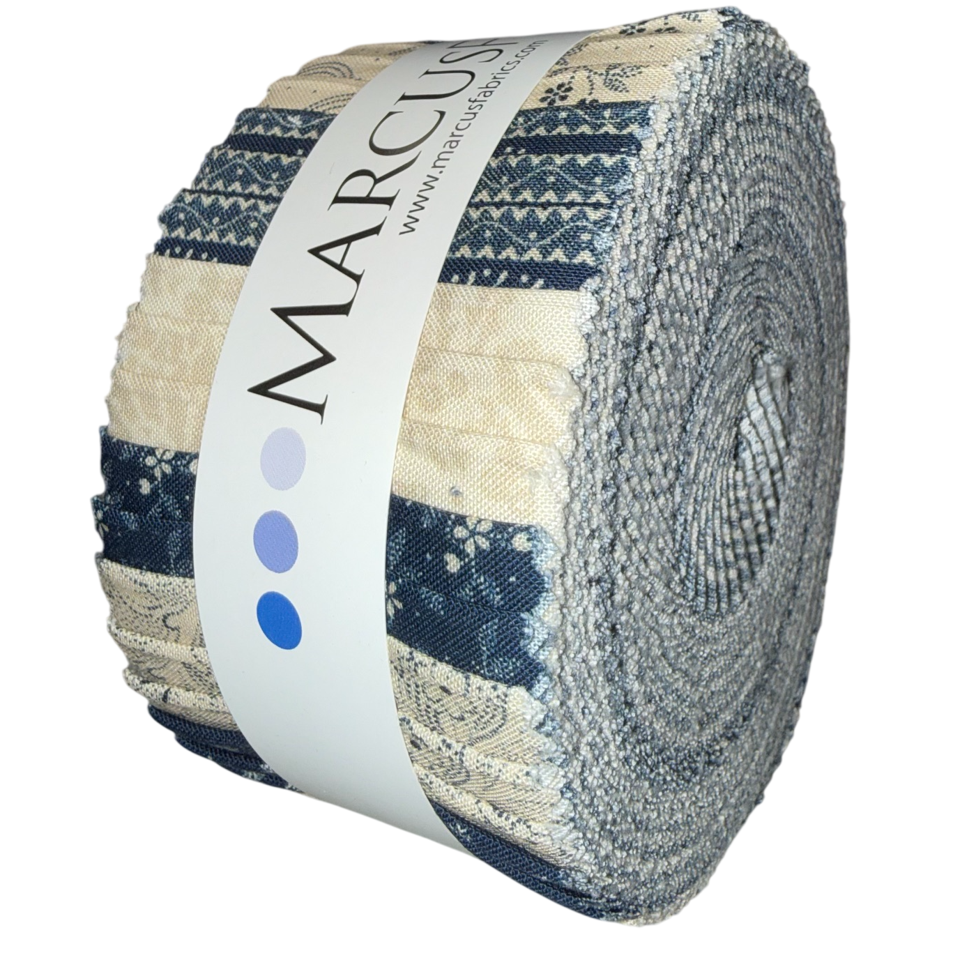 Marcus Fabrics - Anna B's Indigos By Carrie Quinn - 40 2.5" Strips/Jelly Roll