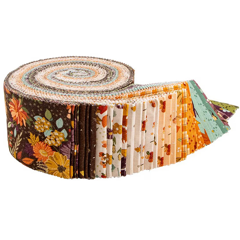 Riley Blake The Awe Of Autumn - 40 Strip Rolie Polie