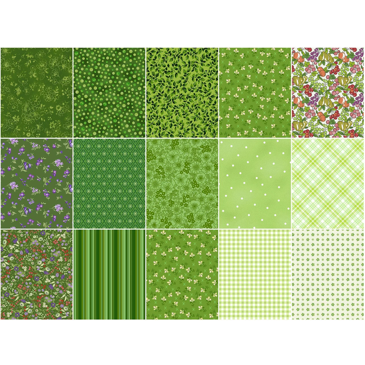 Robert Kaufman Fabric Market - Peapod Roll-up - 40 Strip Roll