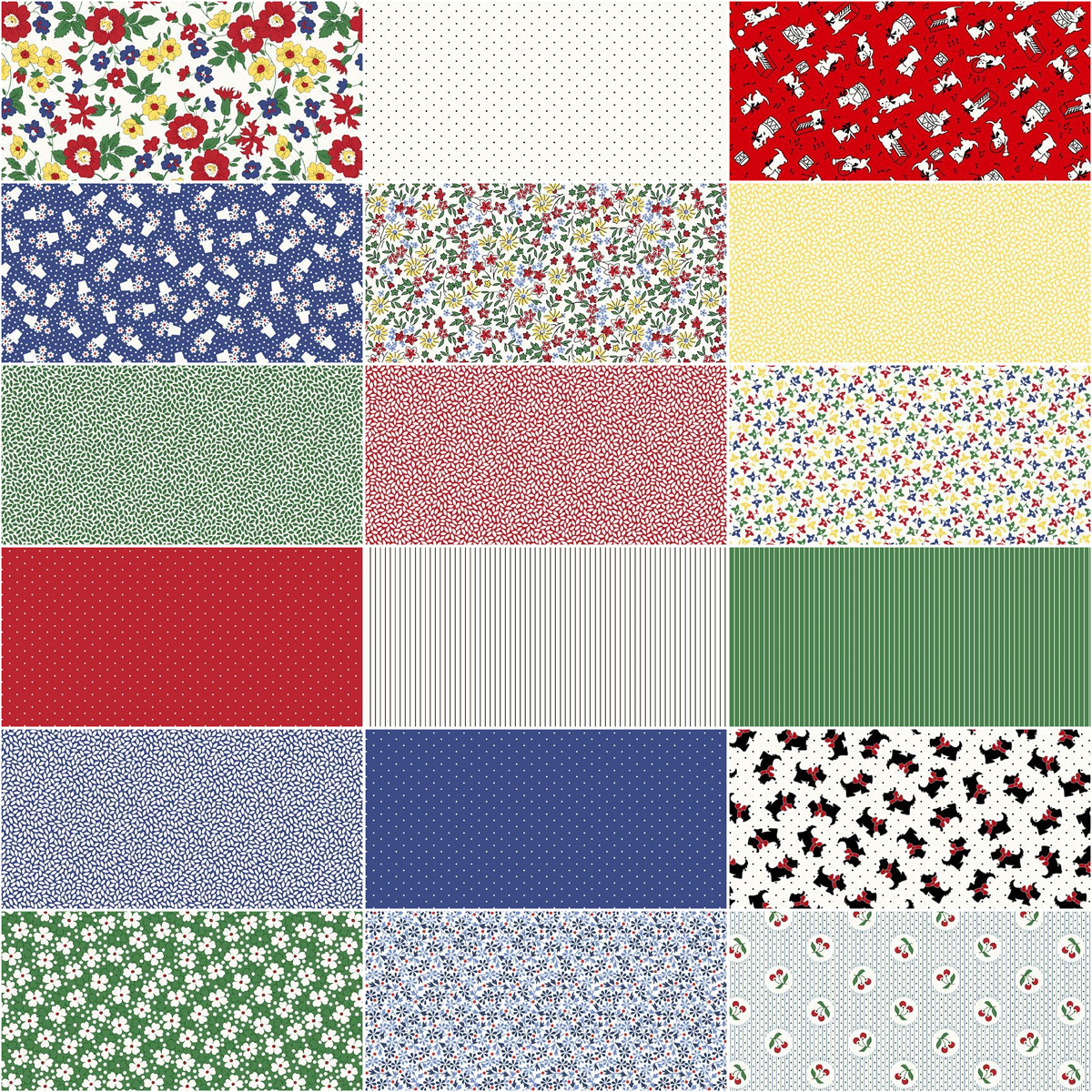 Marcus Fabrics - Aunt Grace Goes Bold by Judie Rothermel - 40 2.5" Strips