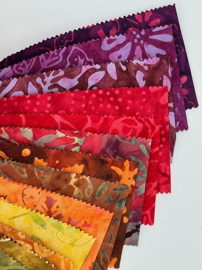 Maywood Studio - Java Batiks - Autumn - 40 Strips – JellyRollFabric.net