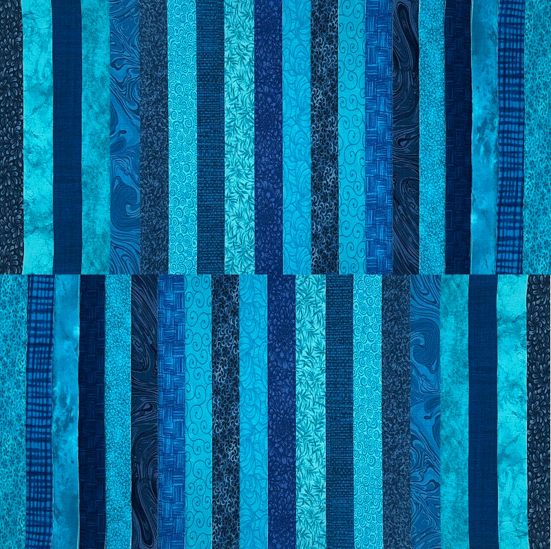 June Doe Fabric Collections - Azure Mist - 40-Strip Pack