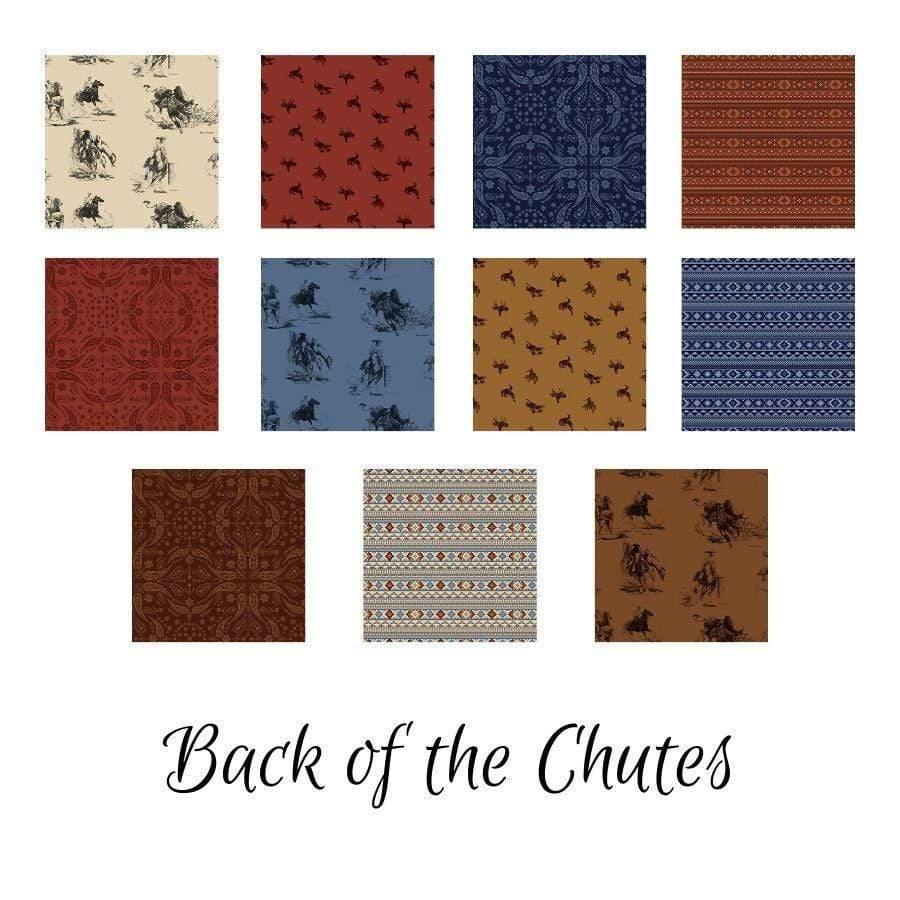 Charm Pack 5x5 Squares - Riley Blake Back Of The Chutes 5-inch Stacker - 40 5" Squares