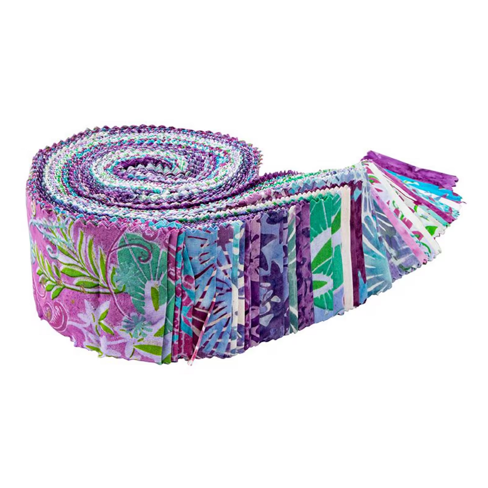 Riley Blake Expressions Batiks "Bedazzled" - 40 Strip Rolie Polie