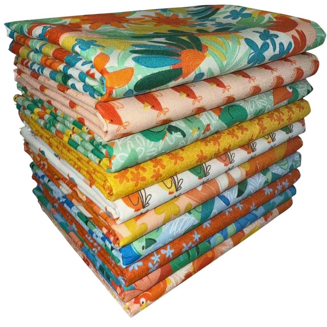 Half-yard Bundle - Clothworks "Bird Brain" - 10 Fabrics, 5 Total Yards