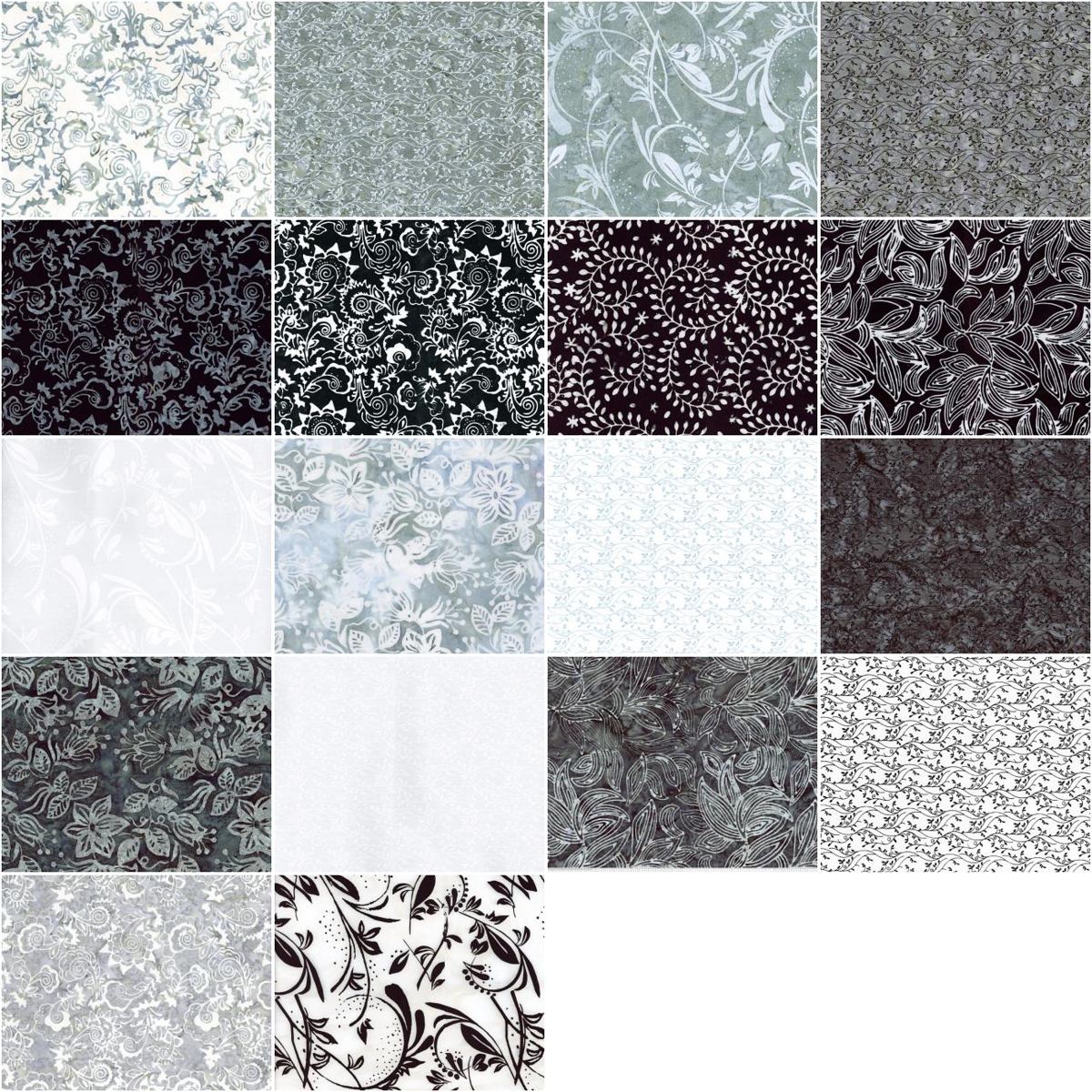 Riley Blake Blooms At Dusk Expressions Batiks - 40 Strip Rolie Polie