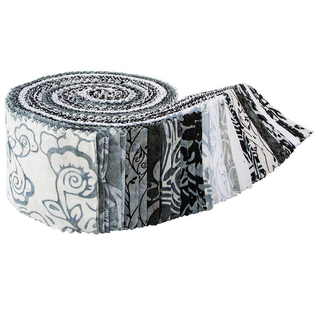 Riley Blake Blooms At Dusk Expressions Batiks - 40 Strip Rolie Polie