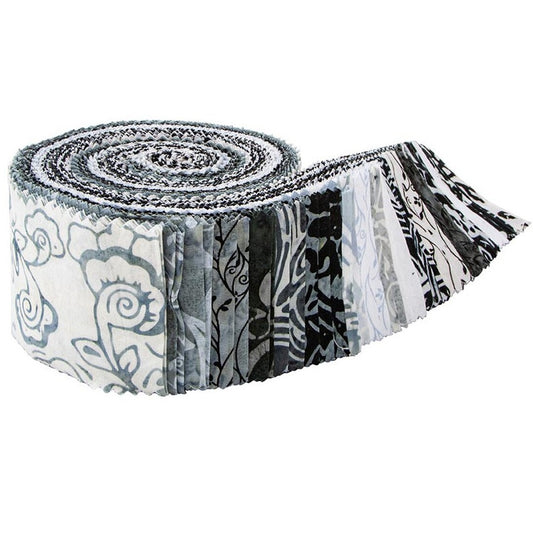 Riley Blake Blooms At Dusk Expressions Batiks - 40 Strip Rolie Polie