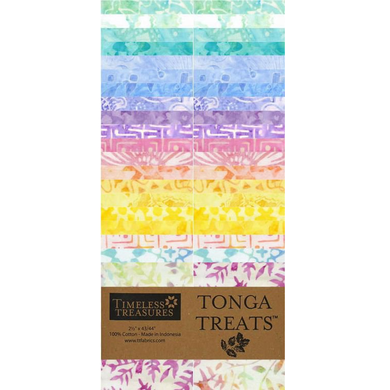 Timeless Treasures Tonga Batiks - Blossom - 40 2.5" Strip Pack