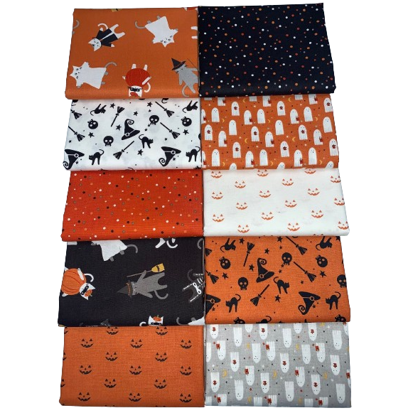 Riley Blake "Hey Bootiful!" Half-yard Bundle - 10 Fabrics, 5 Total Yards