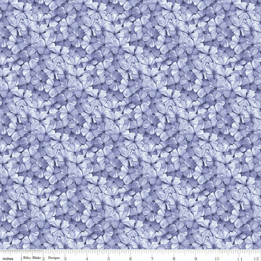 (2 yd) Riley Blake Sewing Seeds III C15694 Periwinkle