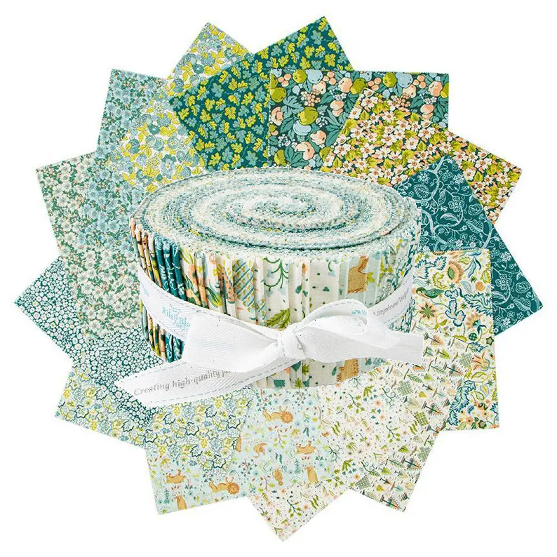 Riley Blake Canopy Greens (Liberty Tree Of Life) - 40 Strip Rolie Polie