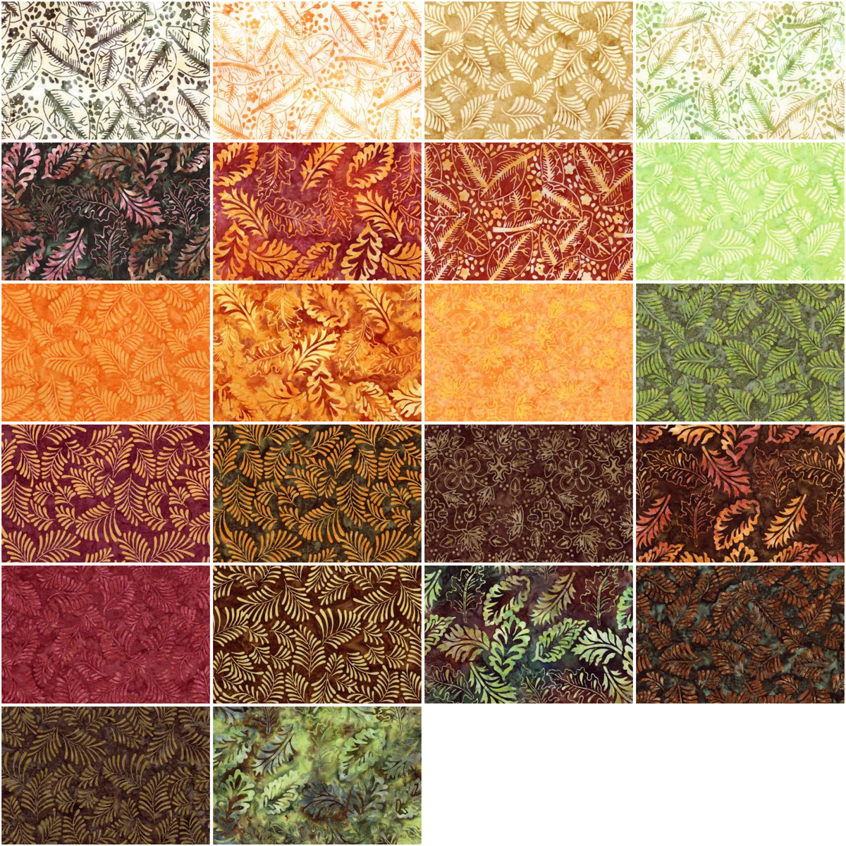 Riley Blake Canopy Expressions Batiks - 40 Strip Rolie Polie
