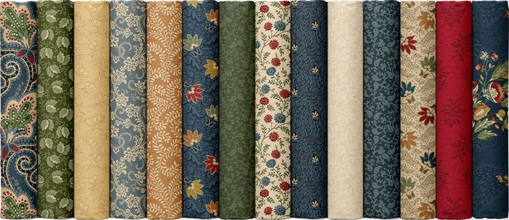Marcus Fabrics - Canton Quilting Circle by Judie Rothermel - 40 2.5" Strips/Jelly Roll