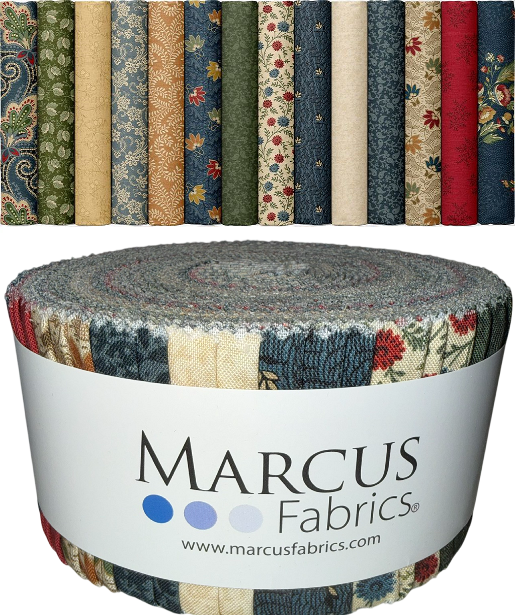 Marcus Fabrics - Canton Quilting Circle by Judie Rothermel - 40 2.5" Strips/Jelly Roll