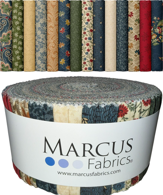 Marcus Fabrics - Canton Quilting Circle by Judie Rothermel - 40 2.5" Strips/Jelly Roll