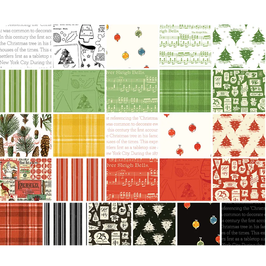 Riley Blake Classic Christmas - 40 Strip Rolie Polie