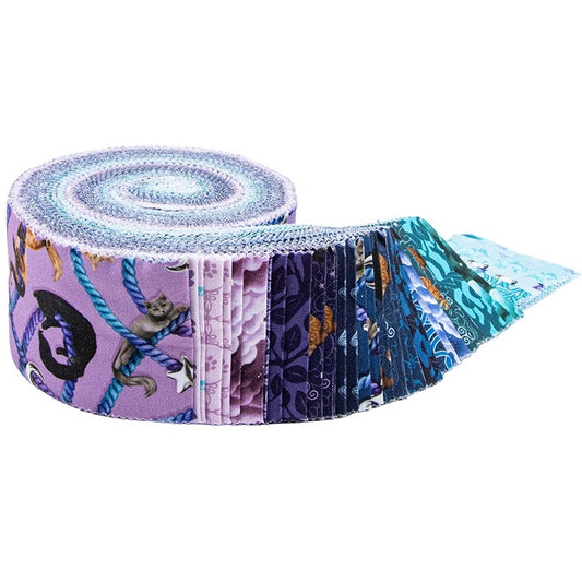 Riley Blake Celtic Cats - 40 Strip Rolie Polie