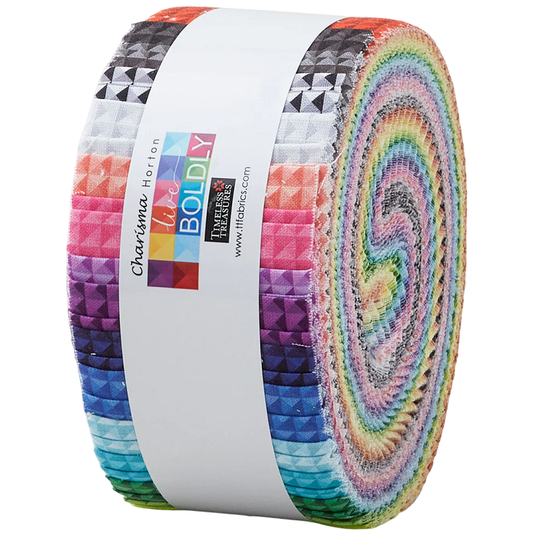 Timeless Treasures - Live Boldly by Charisma Horton - 40 2.5" Strips/Jelly Roll