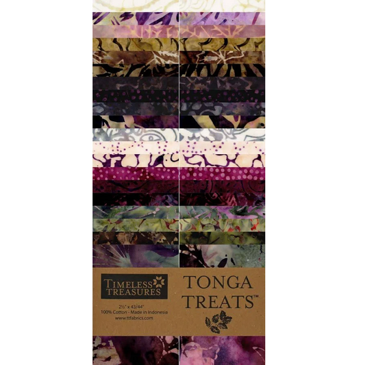 Timeless Treasures Tonga Batiks - Chateau - 40 2.5" Strip Pack